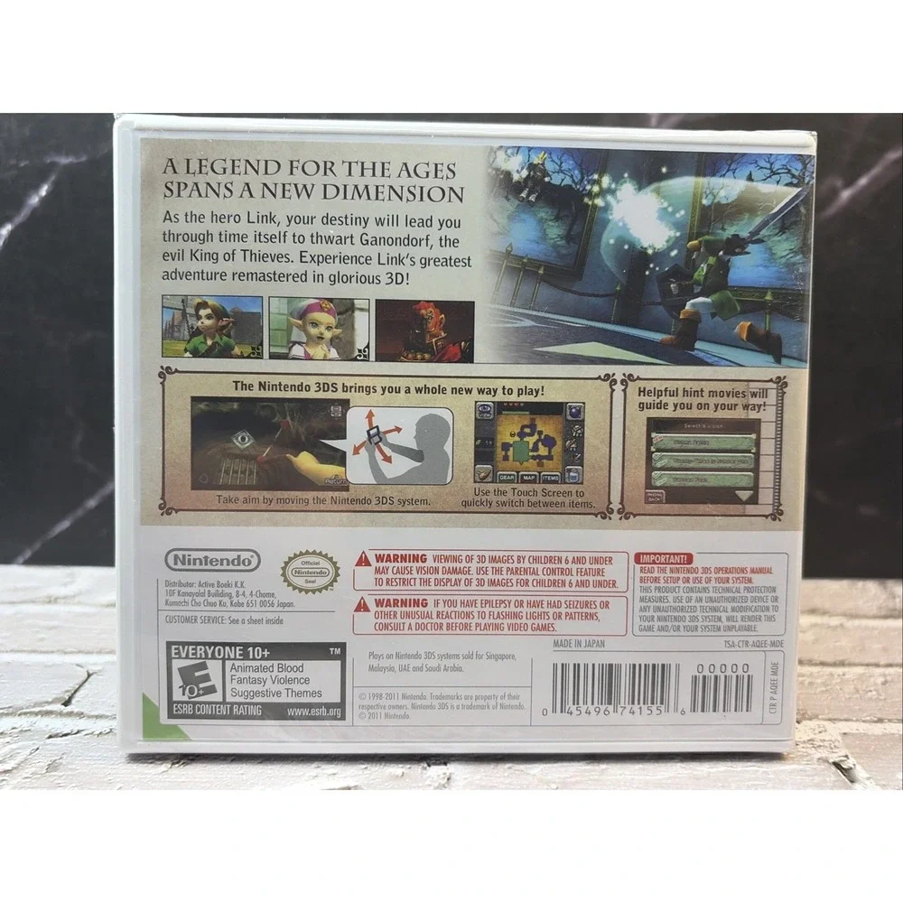 The Legend of Zelda: Ocarina of Time 3D (Nintendo 3DS, 2011) BRAND NEW - SEALED